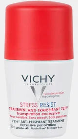 VICHY 72HR DEO ROLL ON STRESS RESIST 50ML-RED